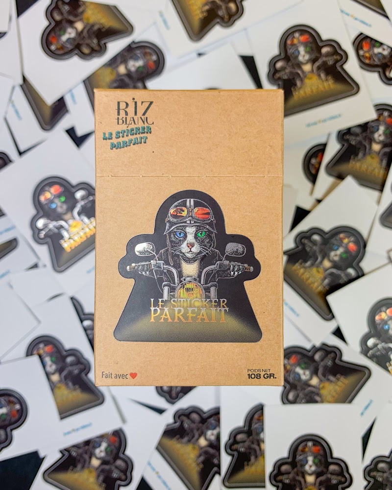 Riz Blanc | Supports Adhésifs - Étiquettes - Vinyl - Stickers | Montpellier - Hérault
